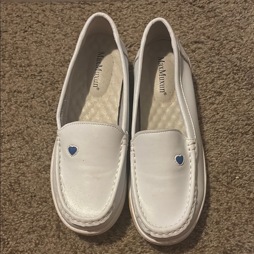 Women's White Loafers